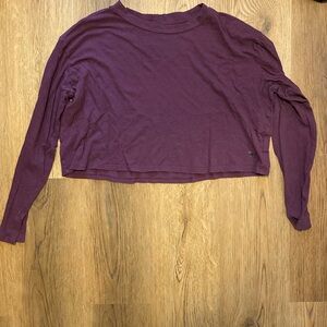 3 for $15! PINK Cropped Long Sleeve Shirt